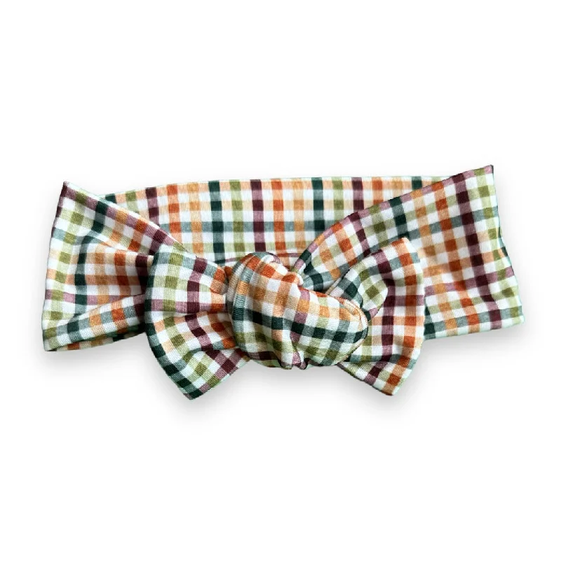 Thanksgiving Plaid Bow