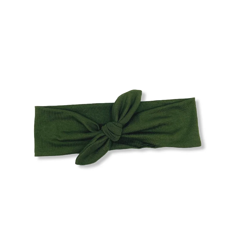 Olive Green Tied Headband