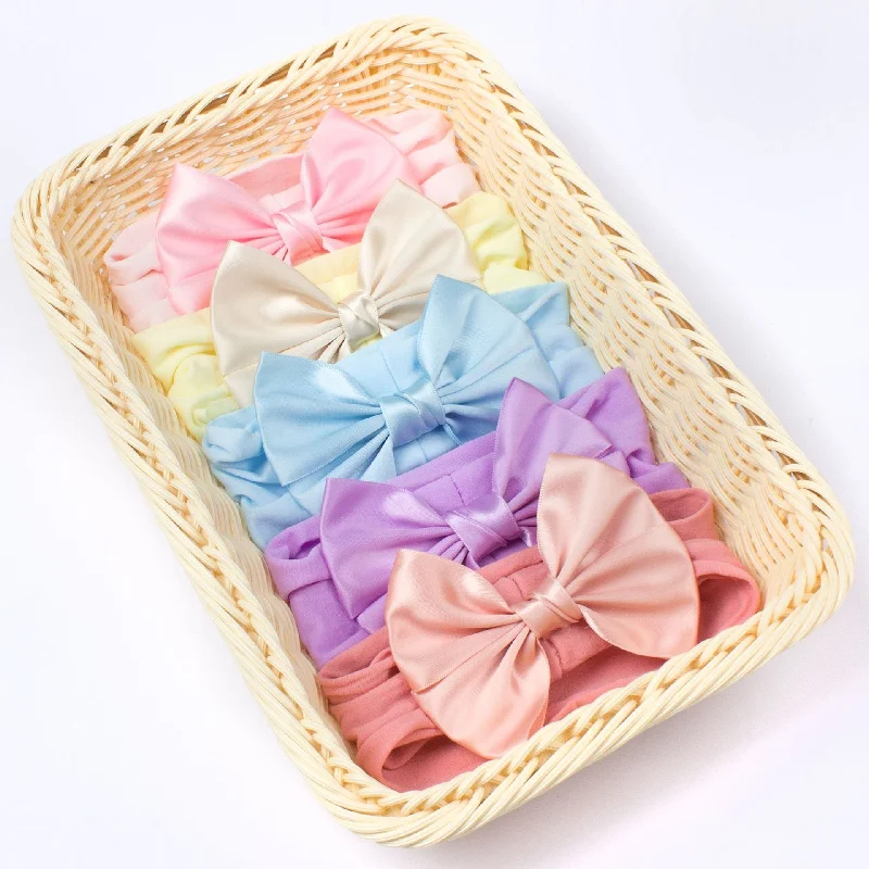 Wholesale Kids Wide Ribbon Bowknot Cloth Headband