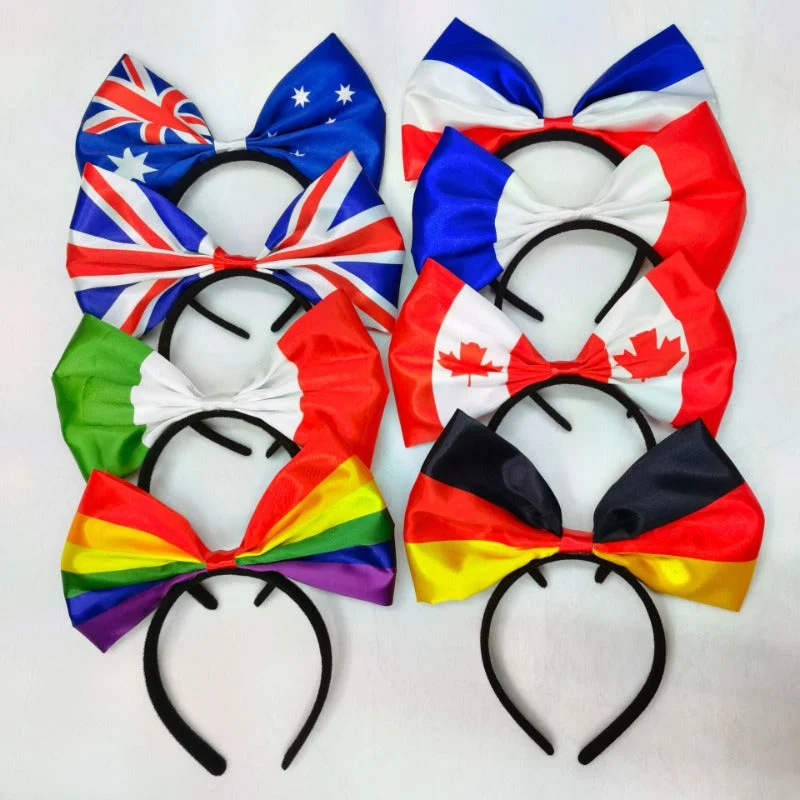 Wholesale Creative Design Flag Pattern Bow Headband