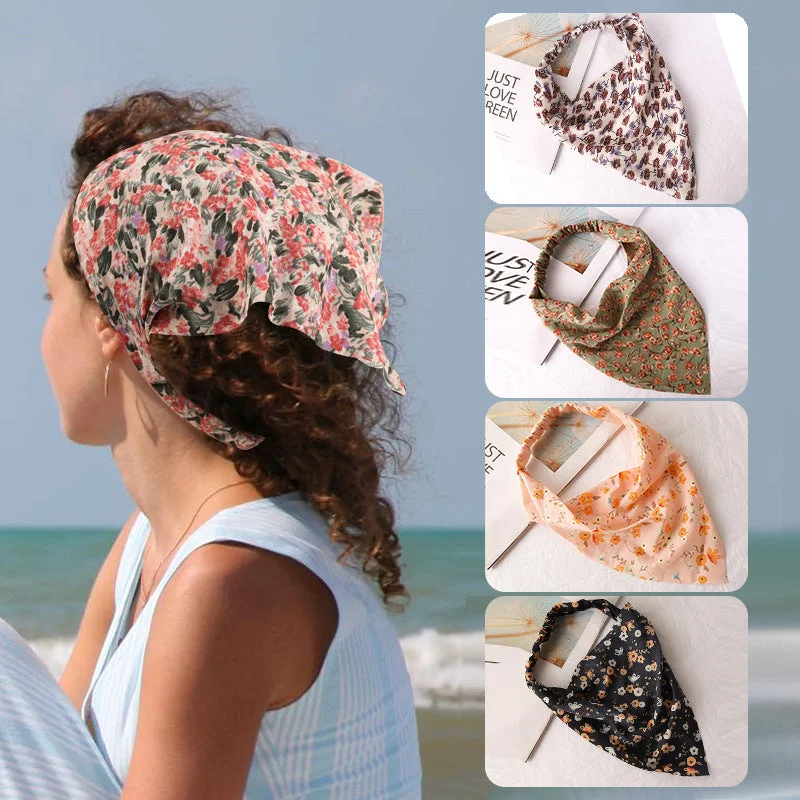 Wholesale Chiffon Floral Fabric Headband