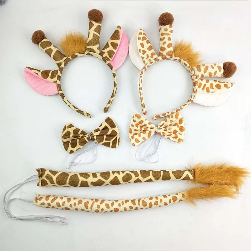 Wholesale Halloween Animal Headwear Giraffe Fabric Headband