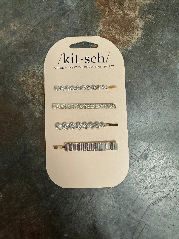 Kitsch Rhinestone Bobby Pin Set