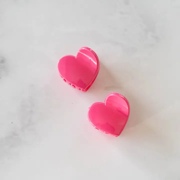 Candy Hearts Hair Clip Set