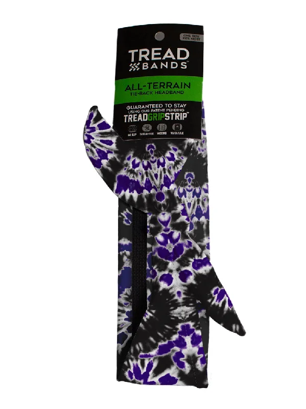 All-Terrain Tieback - Team Purple and Black Tie Dye  Set of 3