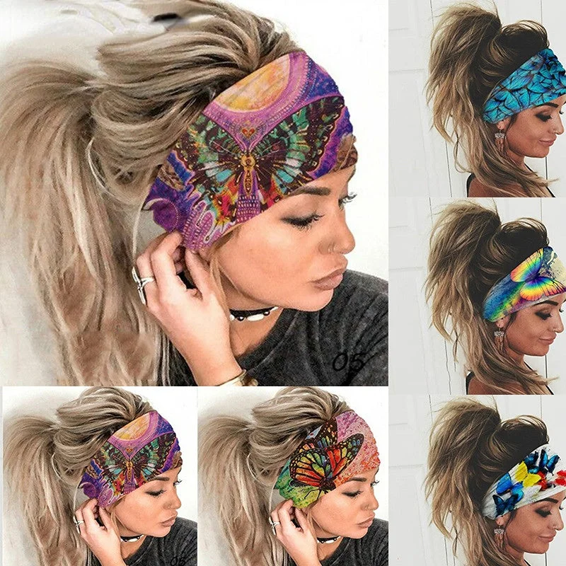 Wholesale Color Big Butterfly Cloth Headband