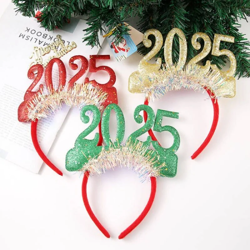 Wholesale Christmas New Year Sequins Decoration Holiday Party Headpieces Headband