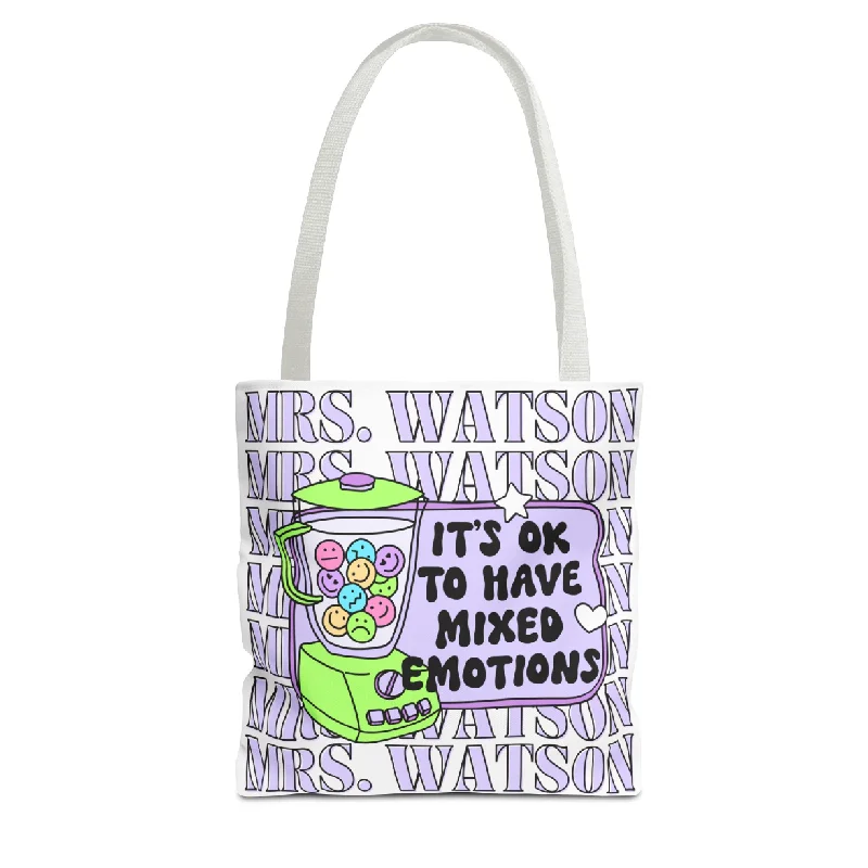 Custom Name Mixed Emotions Tote Bag