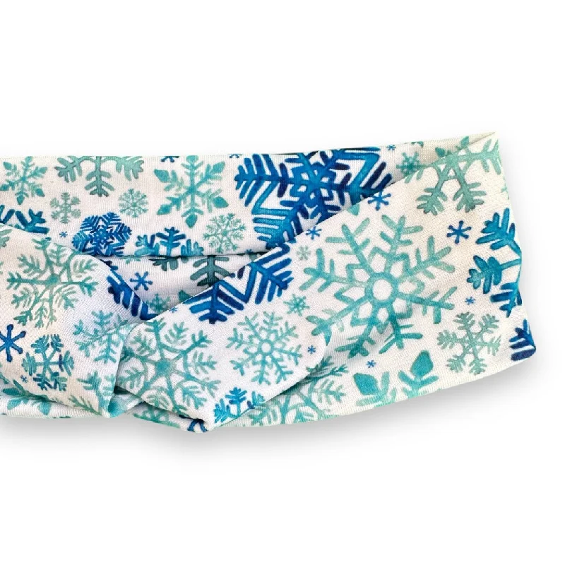 Watercolor Snowflakes Knotties Headband