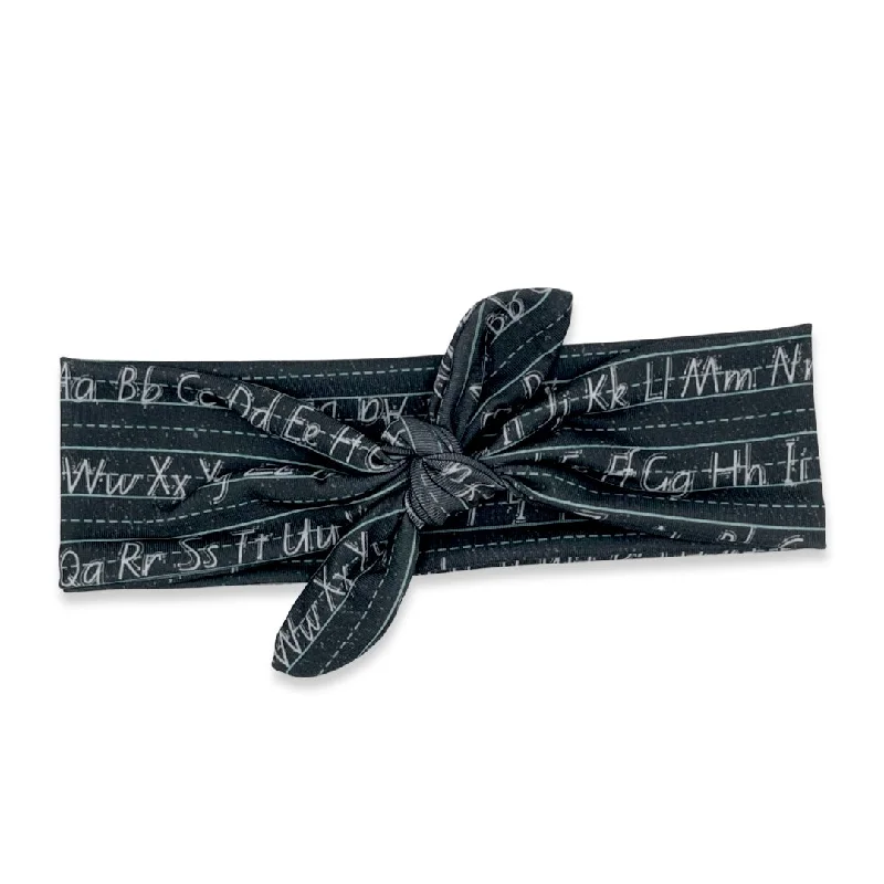 Chalkboard ABC Tied Headband