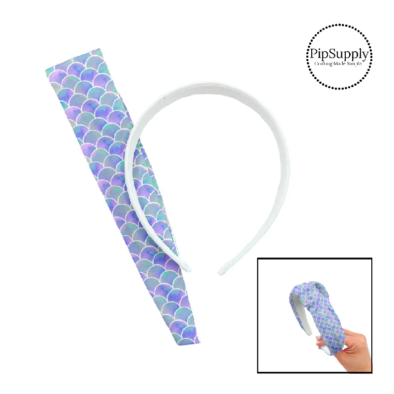 Aqua Lavender Scales DIY Knotted Headband Kit