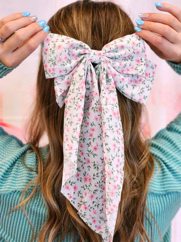 Romantic Floral Bow