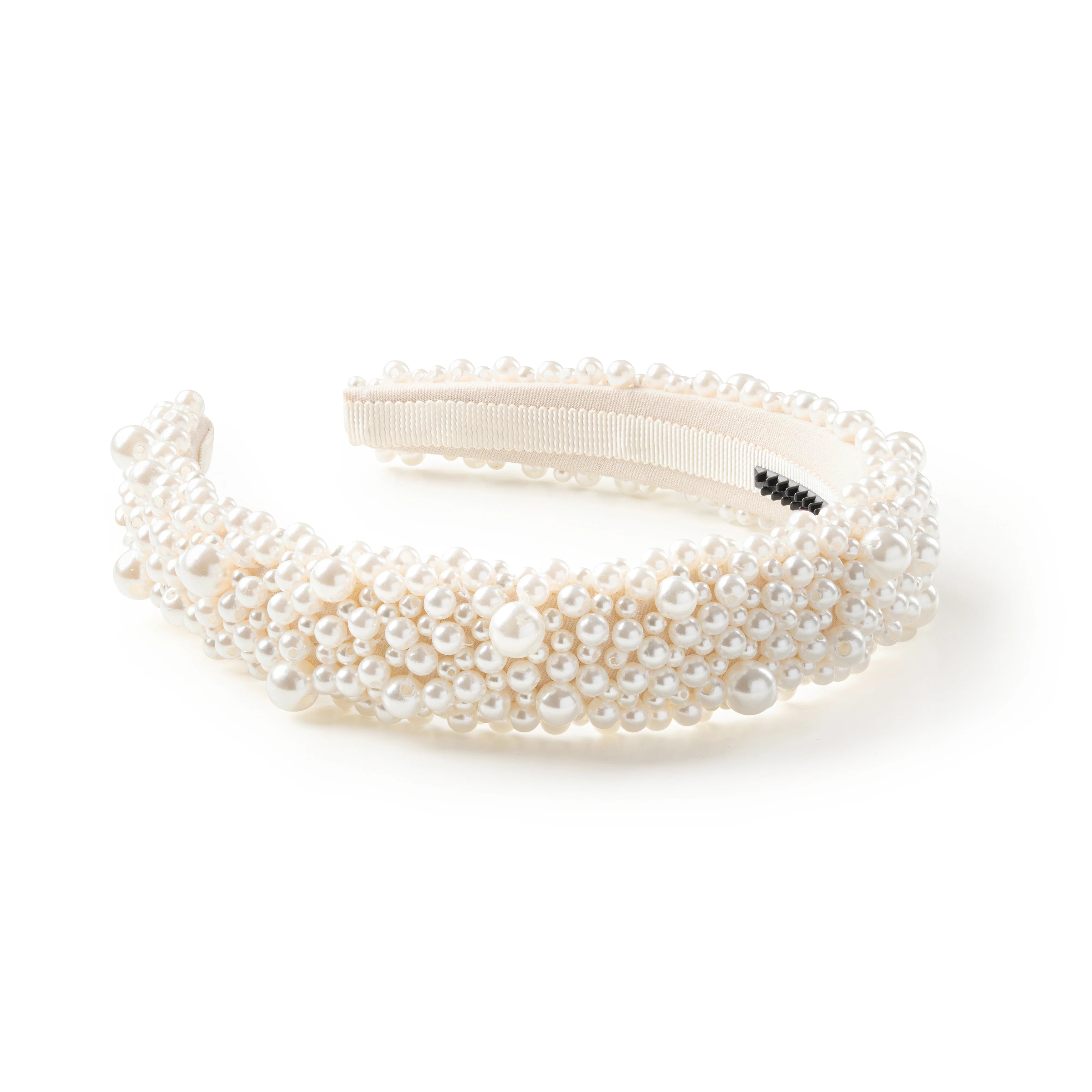 Halo Luxe Becca Pearl Headband - Ivory