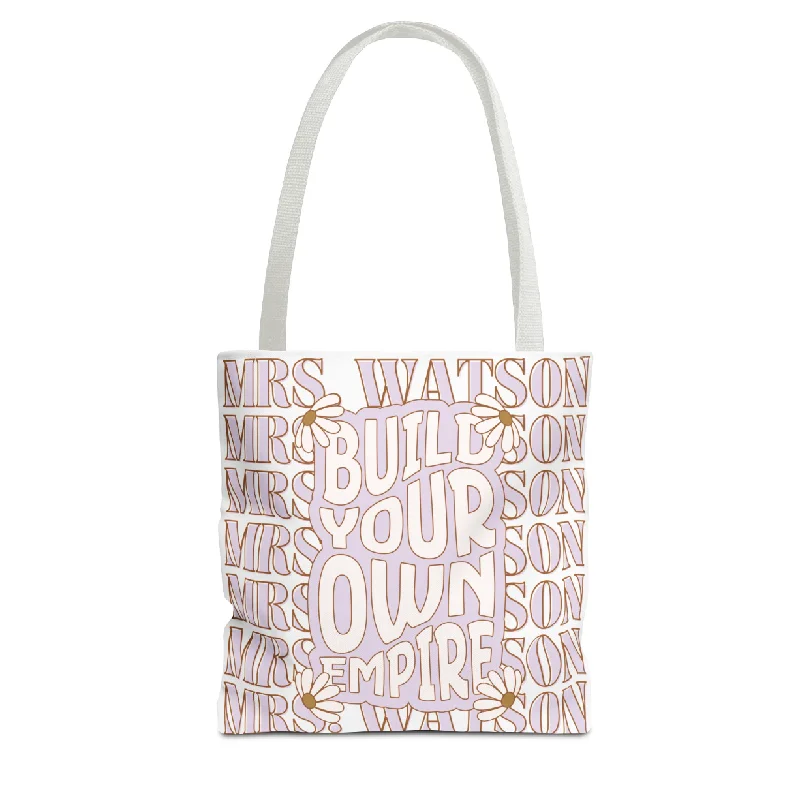 Custom Name Build Your Own Empire Tote Bag