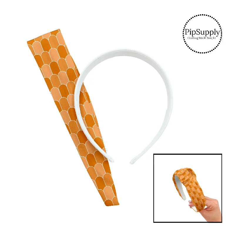 Orange Scallops DIY Knotted Headband Kit