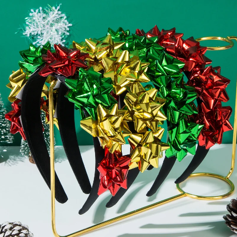 Wholesale New Christmas Party Inlaid Floral Premium Headband