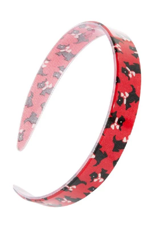 3/4" Headband - Scottie Dog