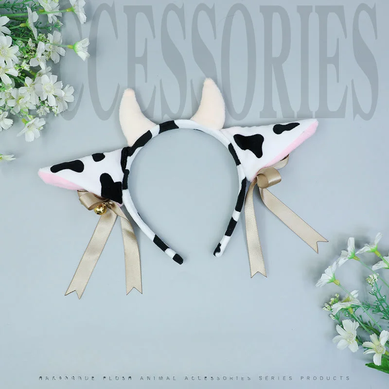 Wholesale Plush Milk Cow Cloth Headband