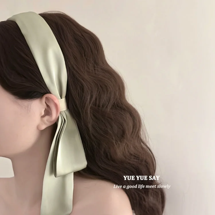 Wholesale Summer Vintage Milk Green Mixed Material Headband