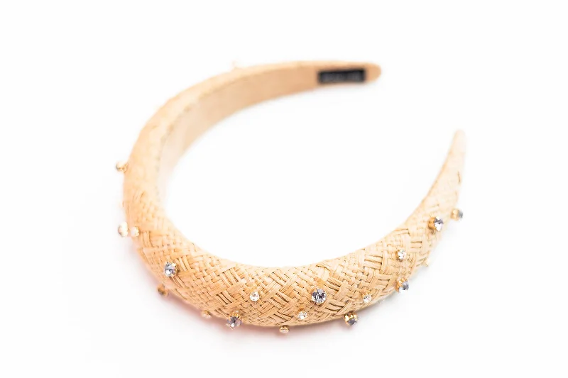 Rattan Rhinestone Headband