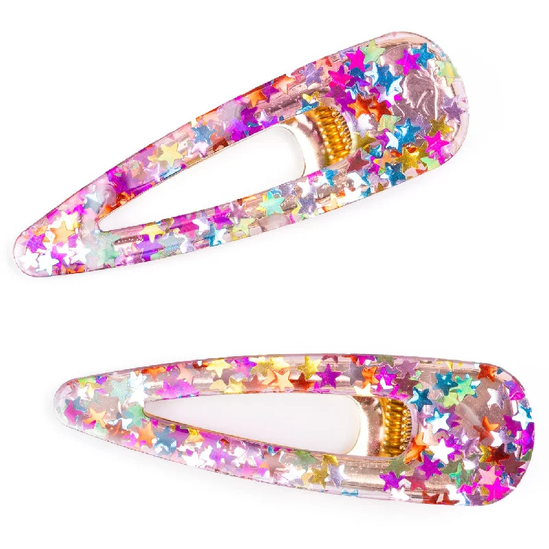 Great Pretenders Boutique Gel Sparkle Hairclips, 2 Pcs Mix