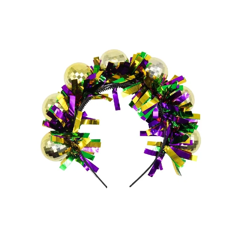 Mardi Gras Discoball Headband (Each)