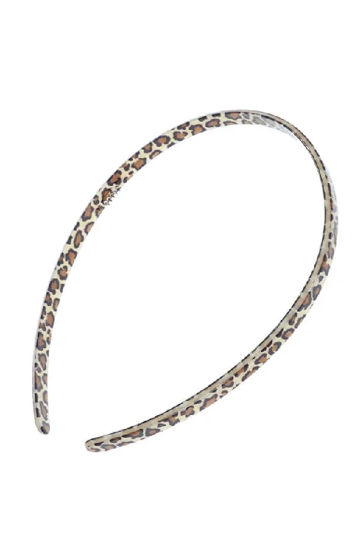 1/4" Ultracomfort Headband - Golden Leopard