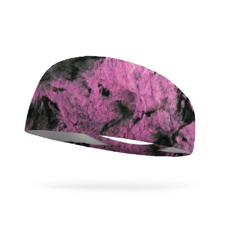 Tie Dye Sassy Pink Performance Wicking Headband