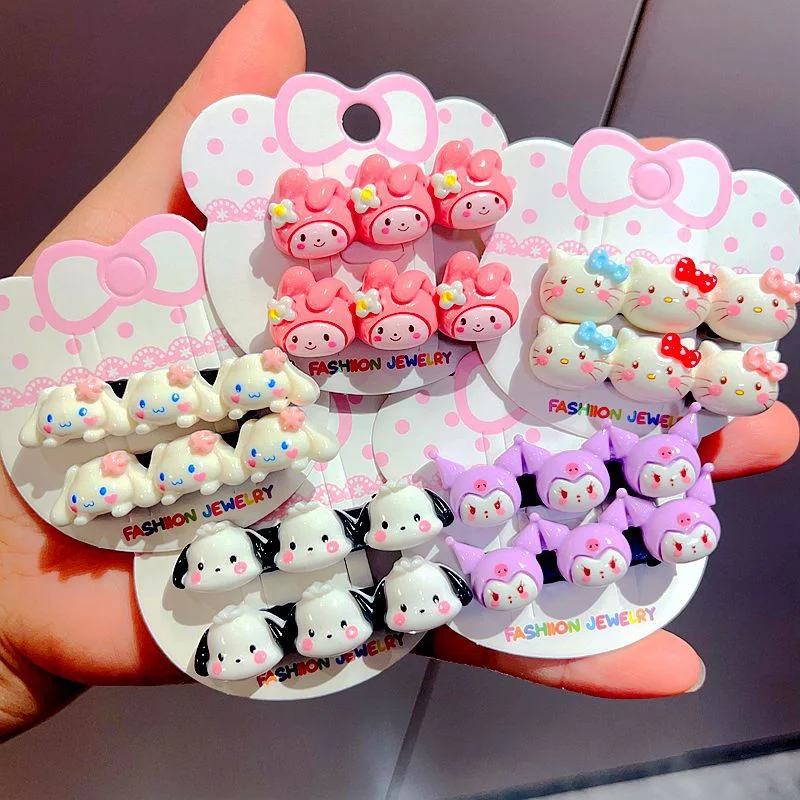 Wholesale 5pcs Acrylic Cartoon Children's Hair Clips (S) JDC-HC-Yuwei006