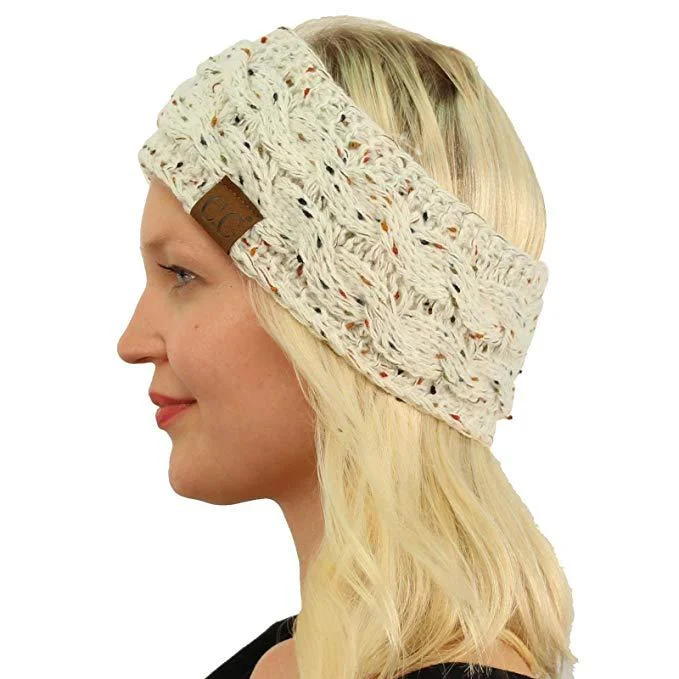 Wholesale Autumn and Winter New Woolen Variegated Dot Yarn Acrylic Headband Headband