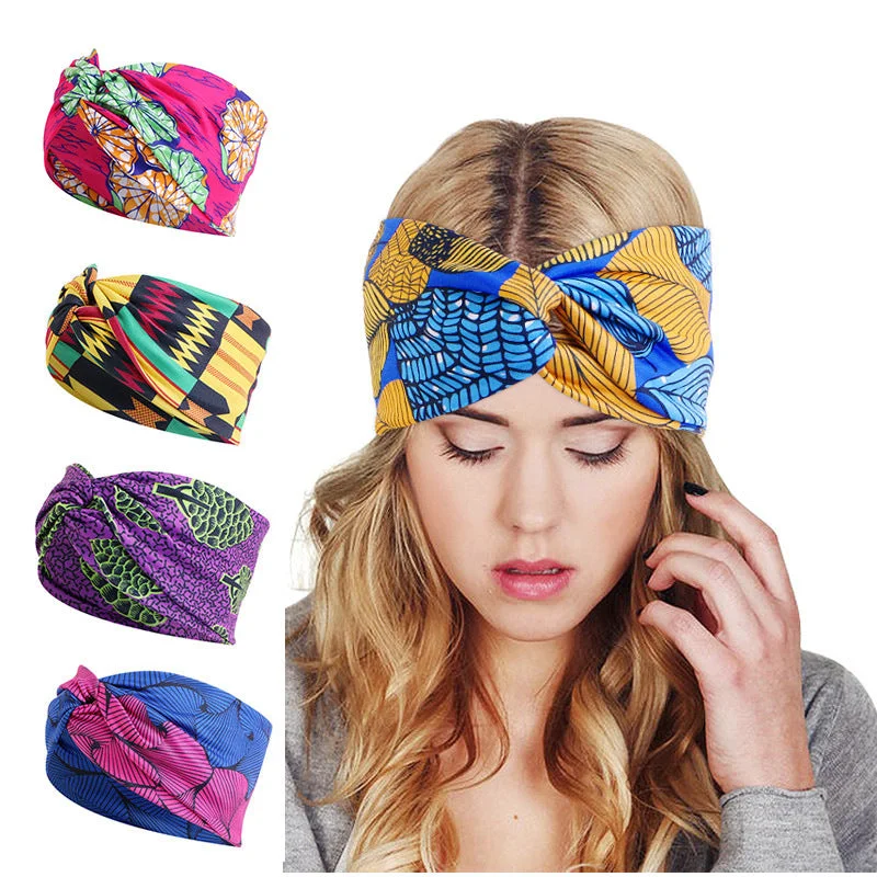 Wholesale Printed Cross Cloth Headband