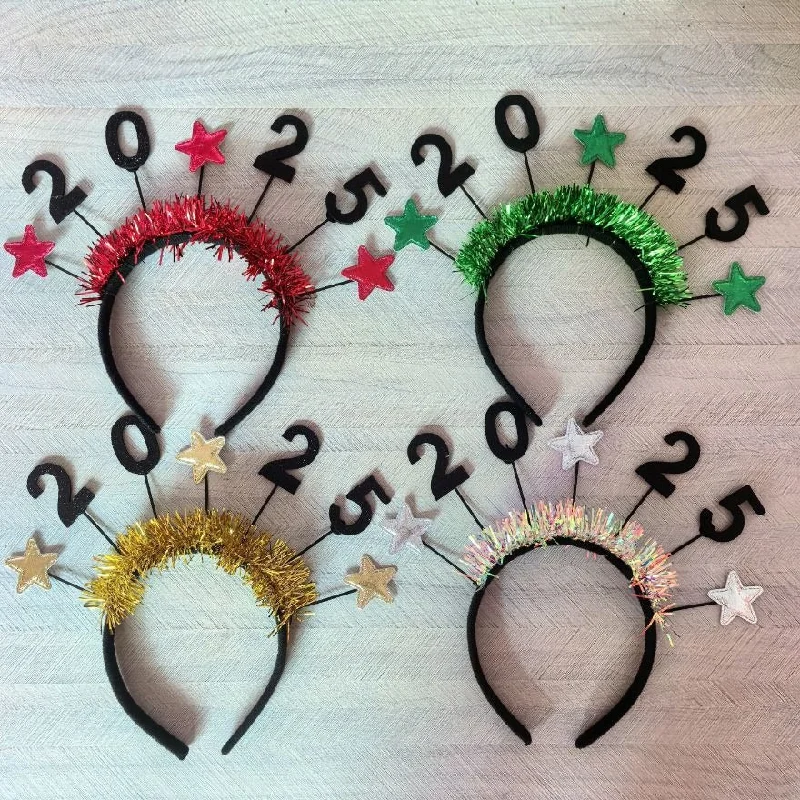 Wholesale Christmas 2025 Digital New Year's Eve New Year Headband