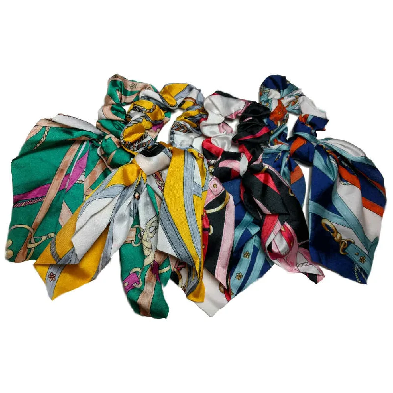 Satin Scarf Scrunchies with Tails // CLEARANCE