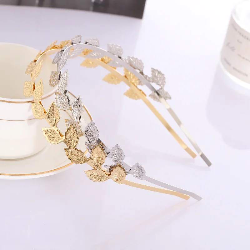 wholesale Alloy leaf headband