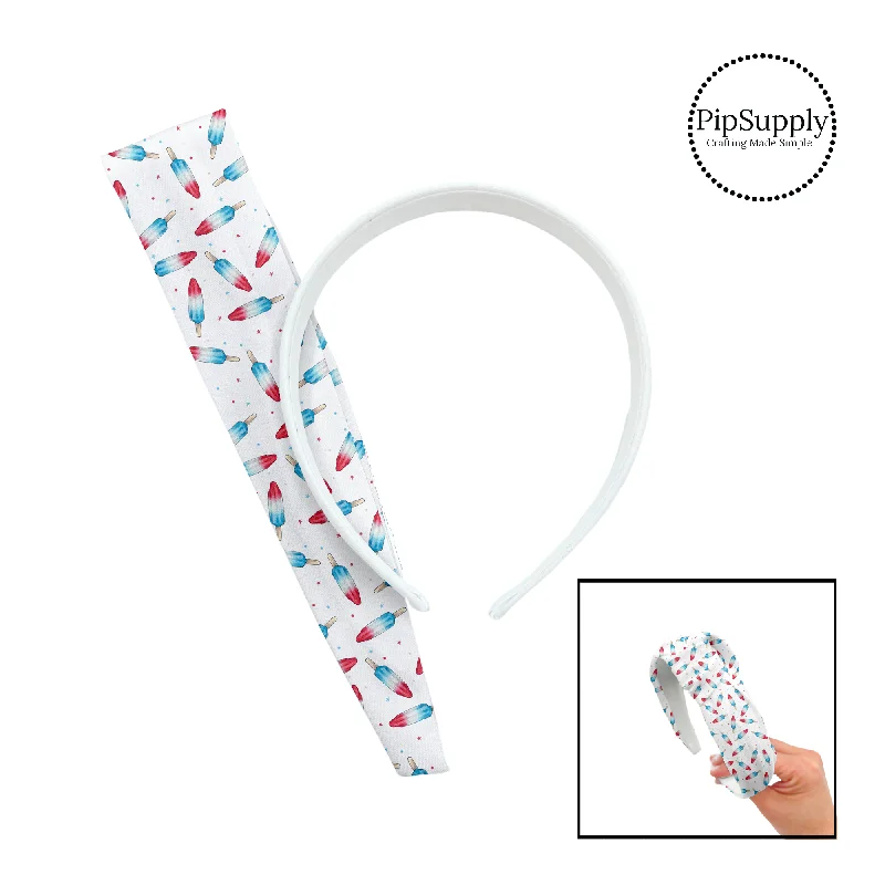 Rocket Pop Red Blue DIY Knotted Headband Kit