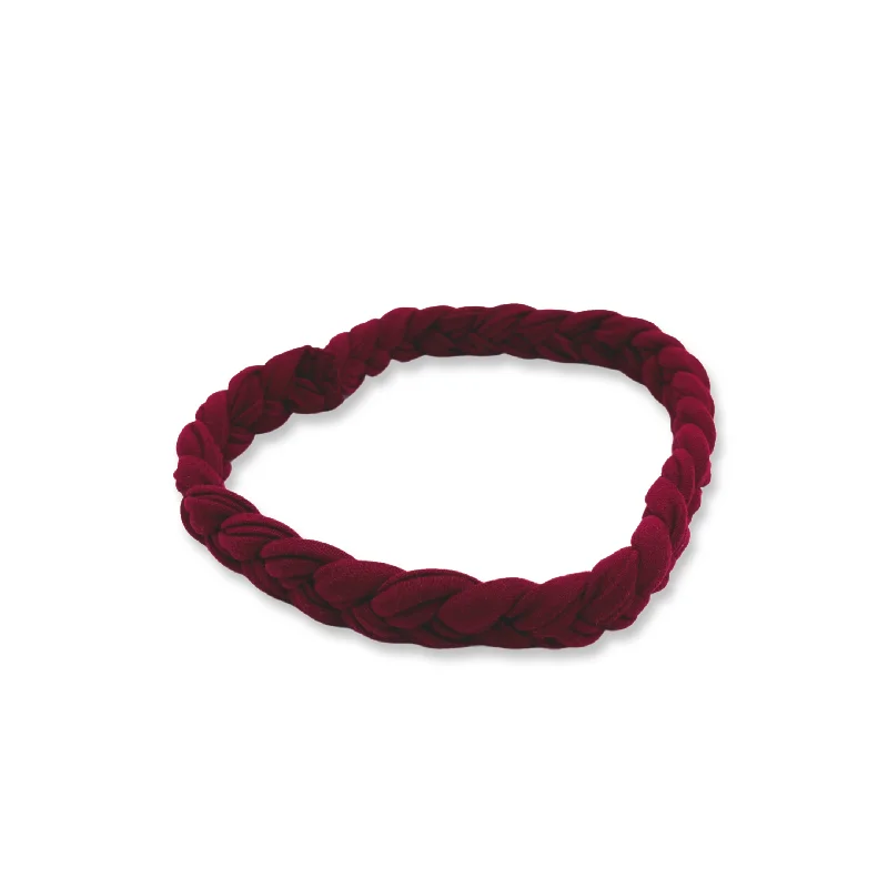 Maroon Braided Headband