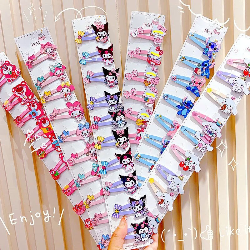 Wholesale 10pcs Acrylic Cartoon Children's Hair Clips (S) JDC-HC-Yuwei003