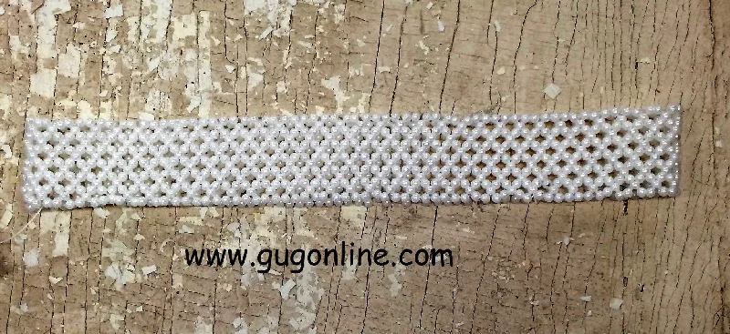 Beaded Headband in Pearl