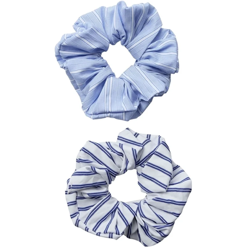 Sofie Schnoor Off White/ Blue Striped Hair Clip 2-Pcs