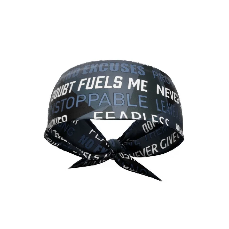 Dark Motivational Tie Headband