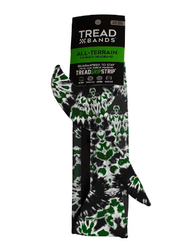 All-Terrain Tieback - Team Green and Black Tie Dye  Set of 3