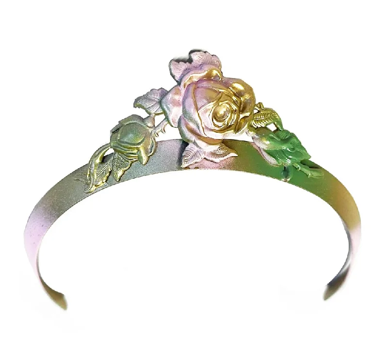 VERDIGRIS ROSE ARC CROWN