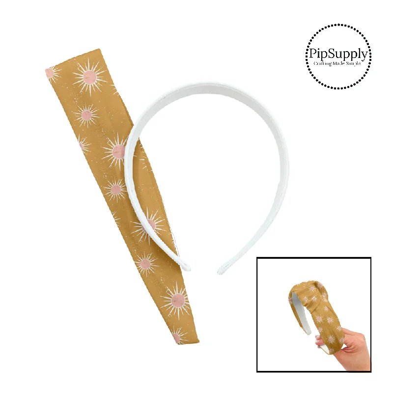 Solar Rays Golden DIY Knotted Headband Kit