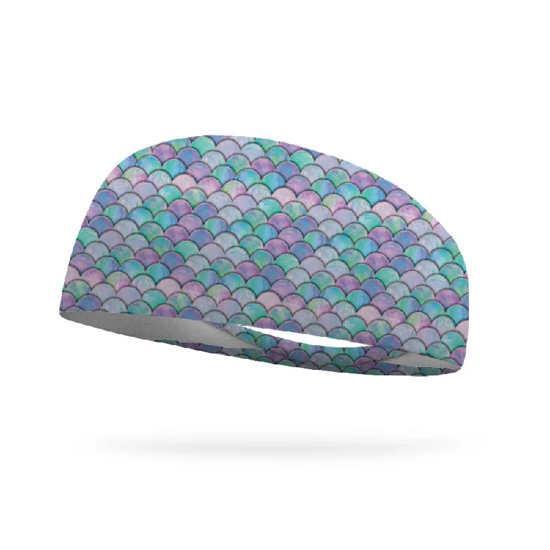 Mermaid Scales Wicking Performance Headband