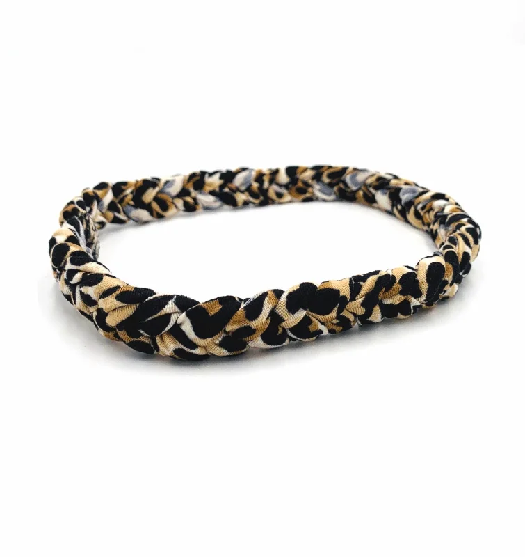 Cheetah Chase Braided Headband