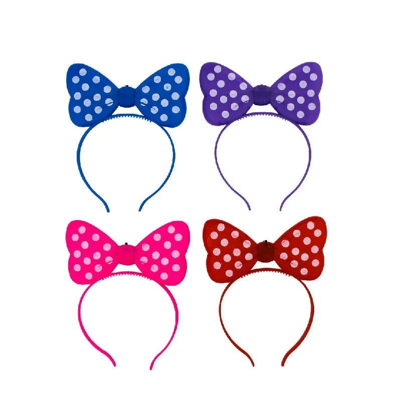 LED Bow Headband - Assorted Colors (Each)