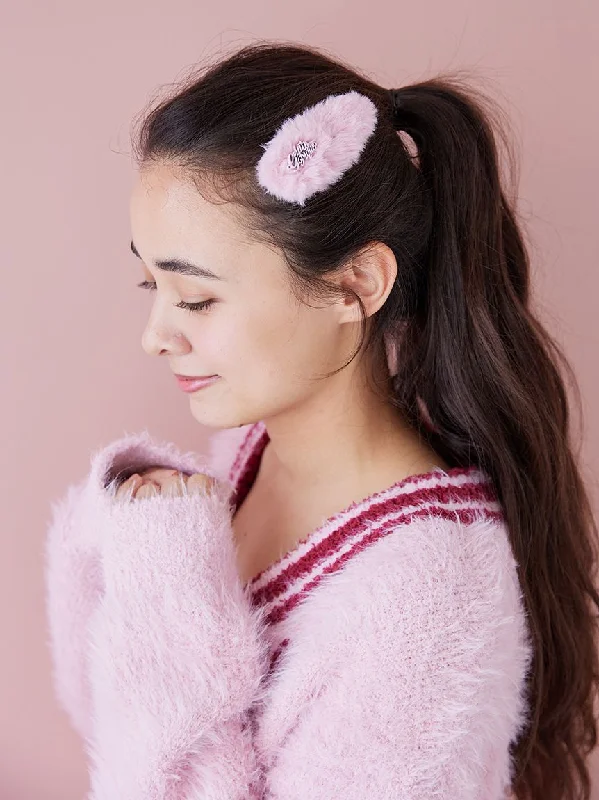 HOLIDAY Fur Hairpin