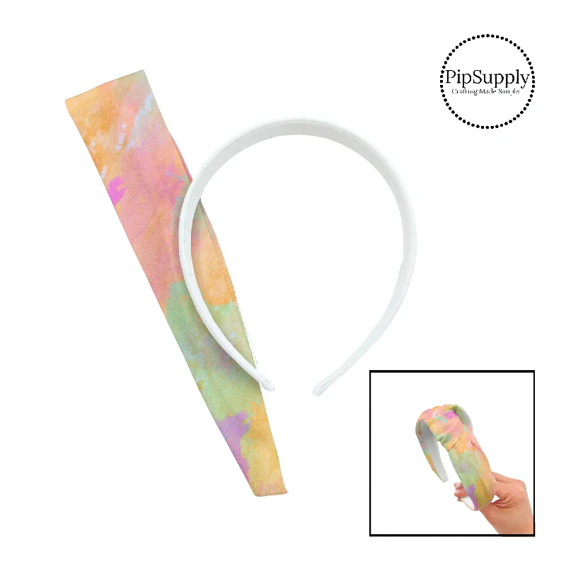 Pastel Watercolors DIY Knotted Headband Kit