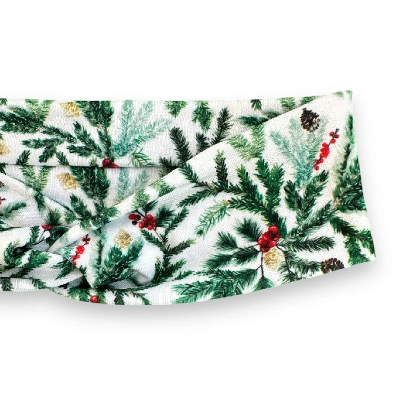 Watercolor Pine Knotties Headband