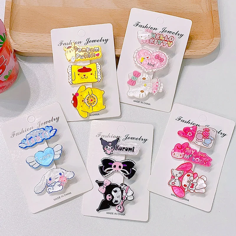 Wholesale Hair Clips Acrylic Cartoon Animated Cute JDC-HC-HengX006